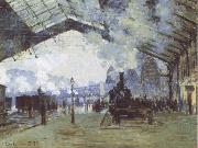 Claude Monet The Train from Normandy France oil painting artist